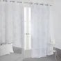Voilage transparent blanc L. 140 x H. 240 cm