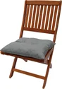 Coussin d'assise de chaise ou de fauteuil floconnée Feria, l.40 x H.10 cm taupe