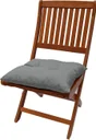 Coussin d'assise de chaise ou de fauteuil floconnée Feria, l.40 x H.10 cm taupe