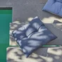 Coussin d'assise de chaise ou de fauteuil floconnée Feria, l.40 x H.10 cm gris anthracite
