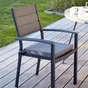 Galette d'assise de chaise ou de fauteuil Florida, gris l.40 x H.5 cm