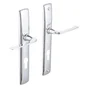 2 Poignées De Porte Acier Trou De Cylindre Inspire, Acier Entraxe 195 Mm