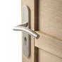 Poignée De Porte Trou De Cylindre Inspire, Acier Satiné, 195 Mm