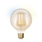 Ampoule intelligente led à filament ambré Globe 95 mm E27 806 Lm = 60 W 2200K-6500K variation de blancs IDUAL COREP