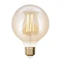 Ampoule intelligente led à filament ambré Globe 95 mm E27 806 Lm = 60 W 2200K-6500K variation de blancs IDUAL COREP