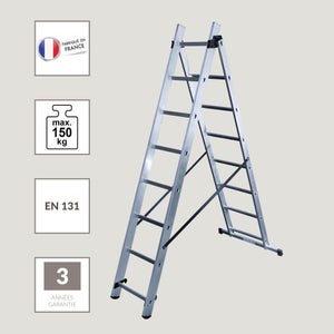 Echelle Transformable Aluminium Hailo 16 Échelons H.3.70 M