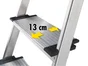 Escabeau HAILO Profistep xxl aluminium 4 marches