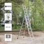 Echelle Transformable Aluminium Hailo 24 Échelons H.4.82 M