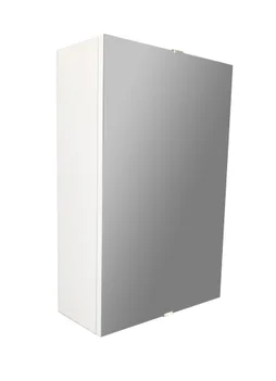 Armoire de toilette l.38 cm H.58 cm P.13.2 cm, blanc, SENSEA Essential