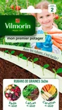 Mon Premier Potager - 3 Rubans De 2M Carottes, Radis Et Laitues À Couper 10 G