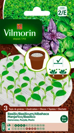 Tapis de graines grand vert, pesto, pourpre VILMORIN 5 g