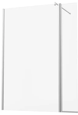 Paroi de douche à l'italienne verre transparent, l.80+30 cm, Ep.6 mm chromé Easy