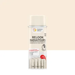 Peinture aérosol relook radiateur MAISON DECO blanc cassé satiné 0.400 L