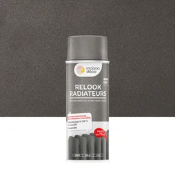 Peinture aérosol relook radiateur MAISON DECO quartz fonte satiné 0.400 L