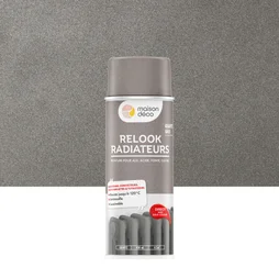 Peinture aérosol relook radiateur MAISON DECO quartz gris satiné 0.400 L