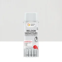 Peinture aérosol relook radiateur MAISON DECO gris perle satiné 0.400 L