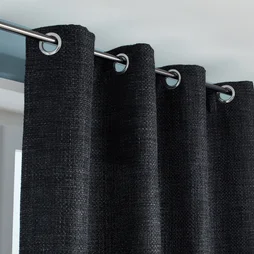 Rideau tamisant, Maille noir l.140 x H.250 cm