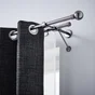 Rideau tamisant, Maille noir l.140 x H.250 cm