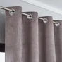 Rideau tamisant, Newmanchester suédine taupe l.140 x H.280 cm