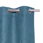 Rideau tamisant, Newmanchester suédine bleu l.140 x H.280 cm INSPIRE