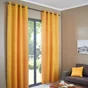 Rideau tamisant, Newmanchester suédine jaune l.140 x H.280 cm INSPIRE