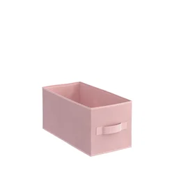 Panier S Polyester Spaceo Kub Rose H.15 X L.15 X P.31 Cm