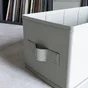 Panier S Polyester Spaceo Kub Gris H.15 X L.15 X P.15 Cm
