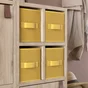 Panier S Polyester Spaceo Kub Jaune H.15 X L.15 X P.31 Cm