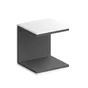Attache-Caisson Spaceo Kub Acier Blanc, L.3.5 X L.3.5 Cm
