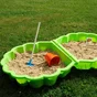 Bac à sable plastique SOULET, vert, L.87 x l.78 cm