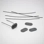 Lot De 26 Attaches Universel Pour Canisse Naterial, Gris