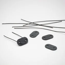 Lot De 26 Attaches Universel Pour Canisse Naterial, Gris Foncé