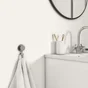 Patère 2 têtes chrome brosse URBAN