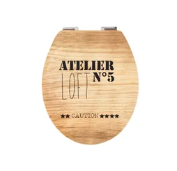 Abattant les fantaisies / décorés déclipsable avec frein de chute mdf loft atelier