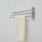 Porte serviettes 3 barres mobiles Loft argent