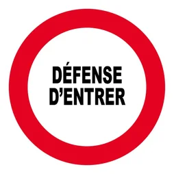 Disque Défense D'Entrer En Plastique