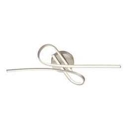 Plafonnier, Design Aluminium Acier Brossé Led Intégrée Eglo Symphonie
