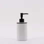 Distributeur de savon céramique Marcel, noir et blanc