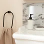 Distributeur de savon céramique Marcel, noir et blanc
