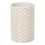 Gobelet céramique boheme doré, blanc et doré