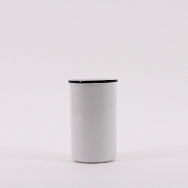 Gobelet céramique Marcel, noir et blanc