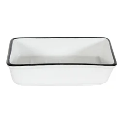 Porte-savon céramique Marcel, noir et blanc