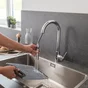 Mitigeur de cuisine avec douchette chromé DELINIA Lily