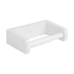 Dérouleur à papier WC plastique sans couvercle, blanc, funky