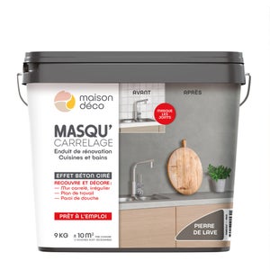 Enduit Masqu'Carrelage Et Mur Maison Deco, Pierre De Lave, 9 Kg