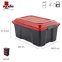 Lot de 3 malles DIY SUNDIS 40L noir/rouge