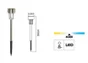 Balise solaire Tobago 2 lumens inox