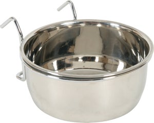 Bol oiseau en cage inox crochet 9cm 0.26l