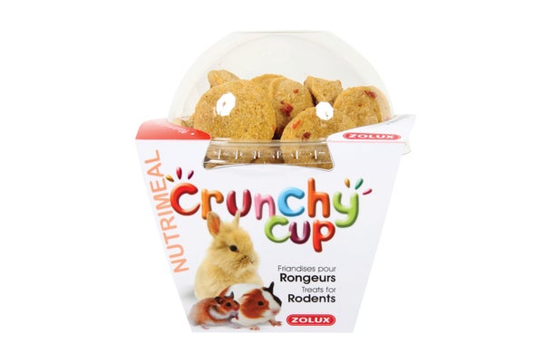 Friandise rongeur crunchy cup natur carotte 200g
