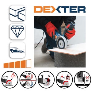 Disque Diamant Béton Pour Carrelage Dexter, Diam.125 Mm